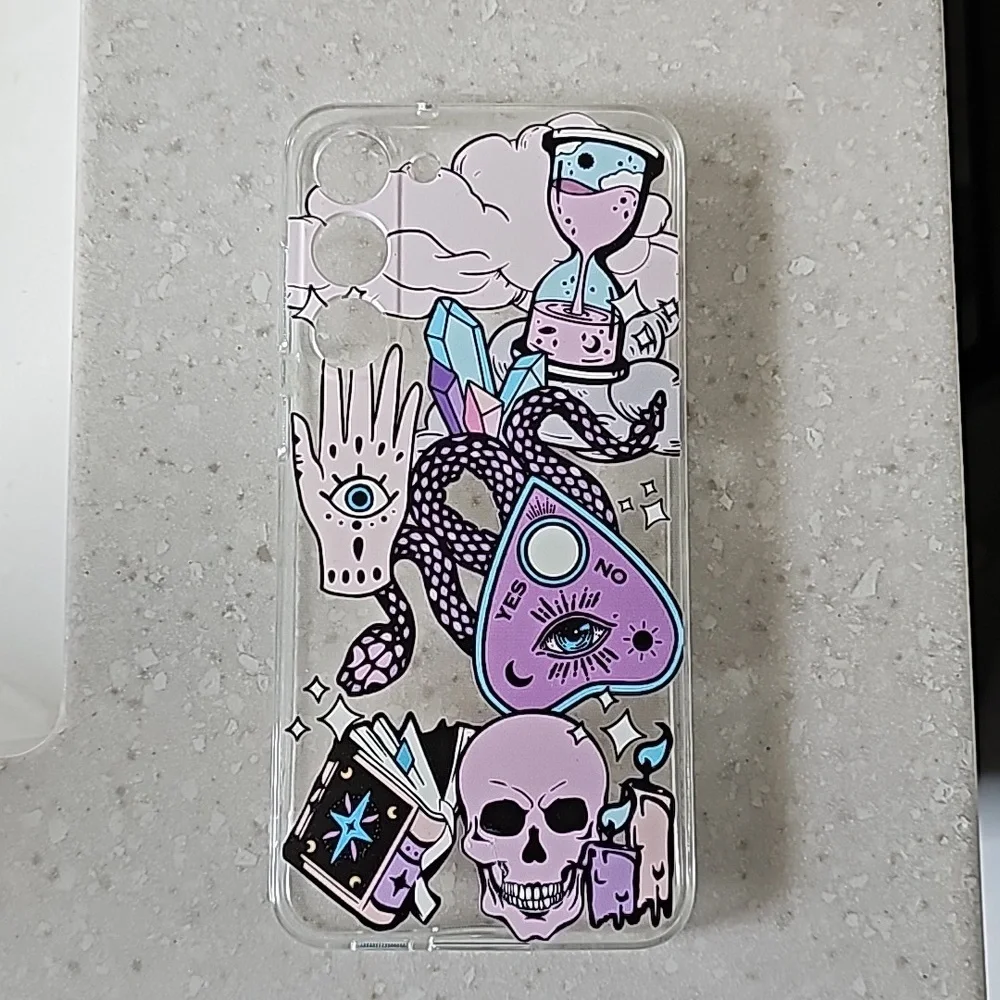 Clear Samsung Galaxy S23 Plus witchy phone case